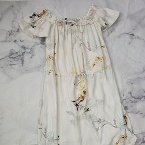 Tribe Kelley Dawn Beach Camo Print Off-Shoulder Dress